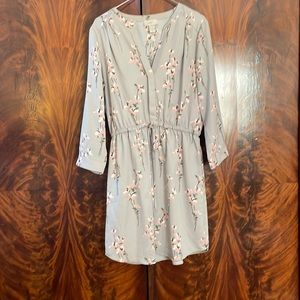 Loft shirt dress with tie waist. Size S